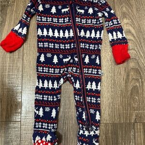 Little Bum Bums Christmas Footie 0-3 Months